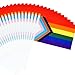 50 Pack Progress Rainbow Pride Flag Small Flag Gay Stick Flag USA - View #11