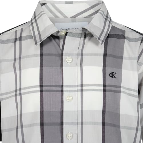 Image of Calvin Klein Boys Long Sleeve Woven Button-Down Shirt