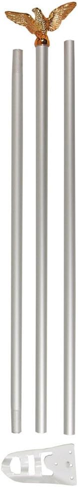 Max Fuchs Flag Pole White.Golden Eagle Without Flag