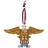 Hallmark 1595QGO1775 Patriotic Eagle Keepsake Christmas Ornaments