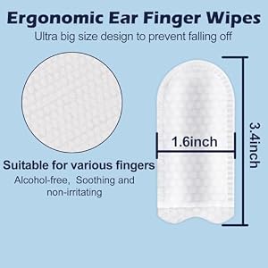 Dog Ear Finger Wipes, Gentle Dog Ear Cleaning Wipes for Dogs and Cats, Ear Wipes for Dogs Remove Ear Wax, Dirt, and Odor, Puppy Ear Wipes Sooths & Deodorizes, Natural Ingredients 70 Count Dog Ear Finger Wipes, Gentle Dog Ear Cleaning Wipes for Dogs and Cats, Ear Wipes for Dogs Remove Ear Wax, Dirt, and Odor, Puppy Ear Wipes Sooths & Deodorizes, Natural Ingredients 70 Count