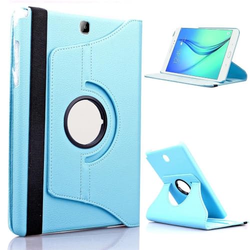 Image of M Cart 360 Degree Rotating Leather Case Cover for Samsung Galaxy Tab S3 9.7 inch (SM-T820 /T825 /T827) 2017 Release (Sea Blue)