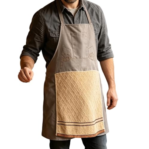 Cadeau surprise caché dans la poche avec ce tablier humoristique de fête