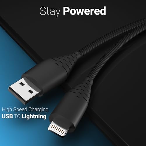 Image of Basesailor USB to Lightning 27W Braided Cable, Fast Charger iPhone Cable, for iPhone 14 /13 /12 /11 /X /XS /XR /8 /Plus, iPad Mini /Pro /Max & Other Lightning Devices, USB Type-A Power Delivery Cord