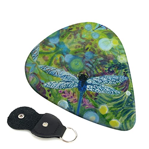 Lot de 6 médiators peints à la main en forme de libellule pour guitare acoustique, guitare électrique, basse, ukulélé… - Les Beatles, Paul McCartney, John Lennon, RIngo Starr, George Harrison Lot de 6 médiators peints à la main en forme de libellule pour guitare acoustique, guitare électrique, basse, ukulélé…