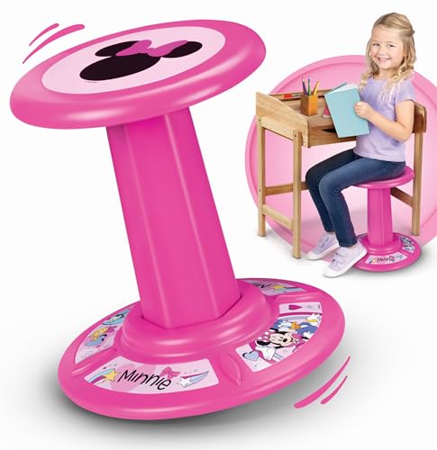 Image of JAKKS Pacific Kid's Minnie Mouse Wiggle Stool Wobble Stools for Seating - Active Learning Stool for Kids, Sitting Balance Chair, Kids Stand Up Stool, Seating Wobble Chair