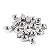 100Pcs 2020 Series M5 T-Nuts Carbon Steel Nickel-Plated Half Round Roll in Sliding T Slot Nut