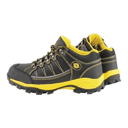 Image of Bazalt MBM9121ST Men's Black and Yellow Water and Frost Proof Leather Outdoor Shoes Footwear, 13