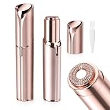 Flawless Facial Hair Remover for Women- as Seen on TV Painless Face Shaver -Mini Hair Remover, Electric Razor Shaver Portable Bikini Epilator for Lips, Chin, Armpit, Peach Fuzz,Neck, Cheek(Champagne)
