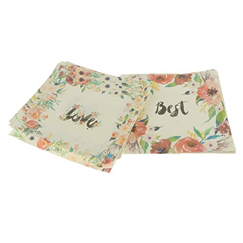 Papéis de vedação de impressão Almencla 42 peças, embalagem para assar faça você mesmo, papel de emb