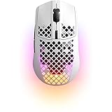 SteelSeries ゲーミングマウス 無線 Aerox 3 Snow Wireless 超軽量 TRUEMOVE AIRセンサー搭載 Quantum Wireless 2.0テクノロジー IP54規格 防水 防塵