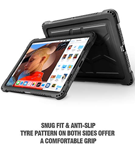 Ipad Pro 12.9 Inch (3Rd Gen) Case, Poetic Turtleskin Series [Corner Protection][Not Supported Pencil Magnetic Attachment] Protective Silicone Case For Ipad Pro 12.9 Inch (2018) - Black #TOP4