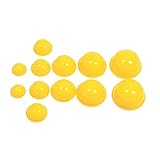 ROSENICE 12 Stück Silikon Set für Gesichts und Körpertherapie medizinische Vakuum Massage mit ergonomischem Design in Gelb