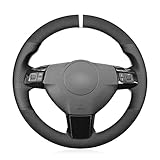 funda volante astra h Material de alta calidad: hecho de cuero sintético y gamuza. Es suave, transpirable, antideslizante y muy resistente al frío / calor y fácil de limpiar. El cuero de microfibra es fácil de cuidar, duradero y cómodo.