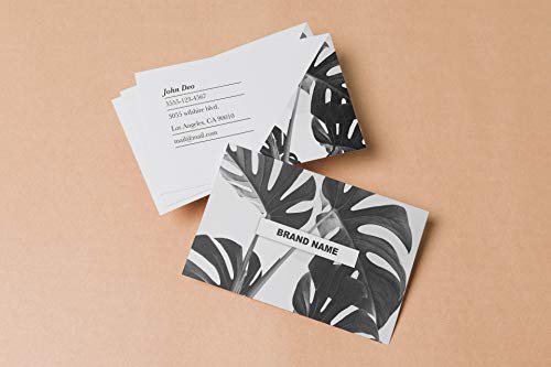 Custom Business Cards 3.5x2 inches 250 cards Matte Paper Customizable Design with smooth Texture Nouveau card stock - Thumbnail 2