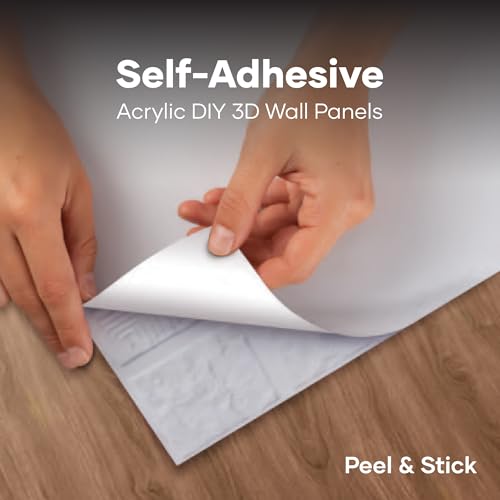 Image of Acrylic Mirror PVC Self Adhesive 3D Wall Panels | Self Glue Wall Panels for Living Room, Bedroom, TV Unit | Pack of 12 Pcs Cover Area 32.4 Sq. Ft.