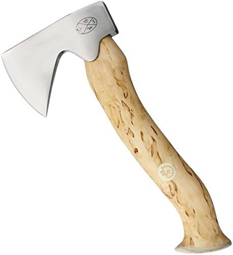 Karesuando Kniven 4013 Stourra Aksu Natural 11" Curly Birch Antler Hunting Axe