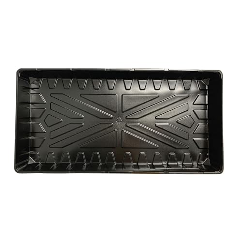 Jiffy Plant Germination Tray - Watertight Lightweight - 10.75 x 21 in 2 in Tall - 10-Pack - Plastic