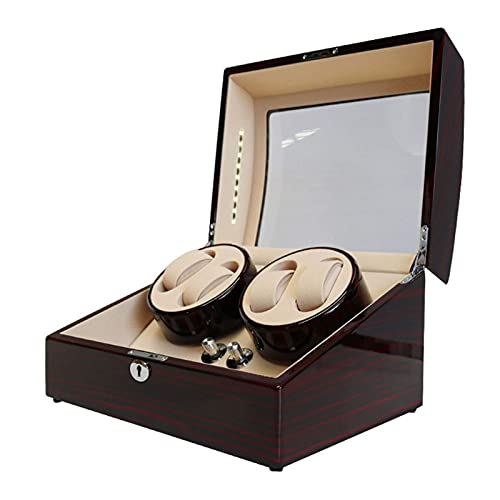 Remontoir automatique pour 4 montres avec grand coffret de rangement 6 bijoux