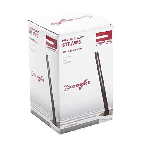 Pitillos jumbo negros AmerCare 7.75 pulg x12000 miniatura 5
