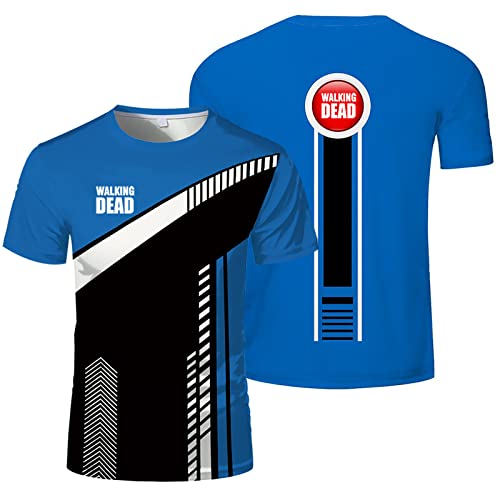 MUSSEN Camiseta Hombre The Walking Dead Manga Corta, Camiseta de Deporte Moderna, Camisetas Adulto...