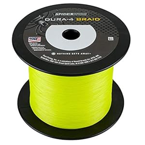 Spiderwire Dura 4 – gevlochten vislijn met 4 strengen, soepel, extreem sterk, voelbaar en zeer voordelig, in geel, 1800 m