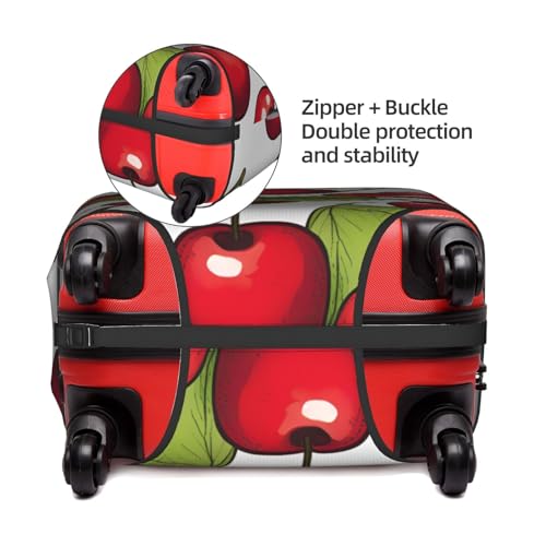 Lovely Sweet Red Cherry 3 Tsa Approved Luggage Cover For 18-32 Inch Suitcases Scratch-Resistant Stretch Luggage Cover4
