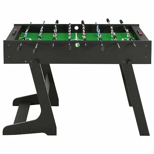 Somanki Klappbarer Kickertisch 121 x 61 x 80 cm Schwarz Tischkicker, Tischfussball, Tischkicker Bälle, Tischkicker Erwachsene, Spieltisch – Bild 3