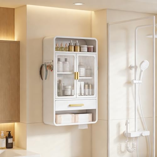 Armoire de rangement avec tiroir pour optimiser les petits espaces de bain - 2