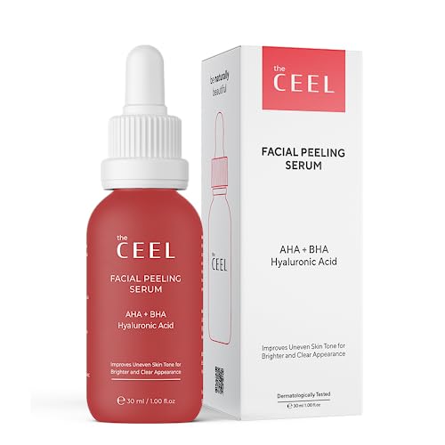 Facial Peeling Serum With 10% AHA 2% BHA, Saliscylic Acid Serum for Blemishes, Chemical Peel at Home, Glycolic Acid Peel With Hyaluronic Acid,AHA and BHA, 1.00 fl.oz (30 ml)