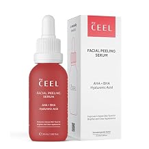 The Ceel Facial Peeling Serum With 10% AHA 2% BHA, Saliscylic Acid Serum for Blemishes, Chemical Peel at Home, Glycolic Acid Peel With Hyaluronic Acid,AHA and BHA, 1.00 fl.oz 30 ml