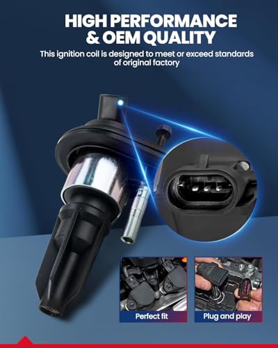 Image of KAX Ignition Coil Pack Fit for Chevy Trailblazer 2002-2005 | Colorado 2004-2006, Envoy 2002-2004, Trailblazer EXT 2003-2005 4.2L, Canyon 2004-2006, H3 2006 UF303