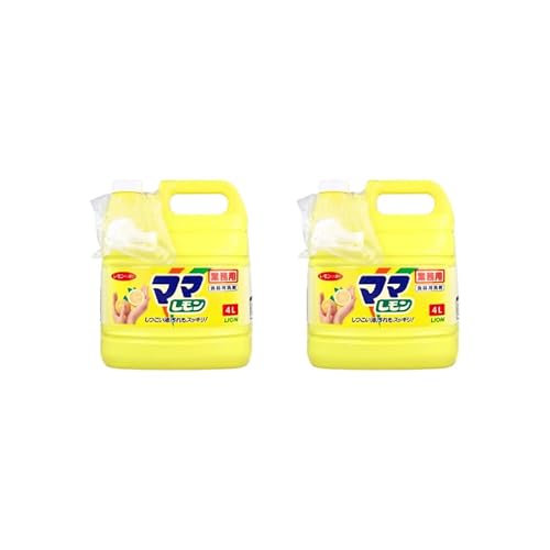 業務用 食器用洗剤 ママレモン レモンの香り 強力油汚れ対応 中性タイプ 4L 大容量 業務用台所洗剤 プラスチック製品対応 日本製造メーカー品 (2)