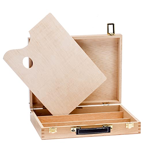 Lienzos Levante Caja de Pintura 4-L, Madera de Haya, Vacia, 1 Unidad (Paquete de 1)