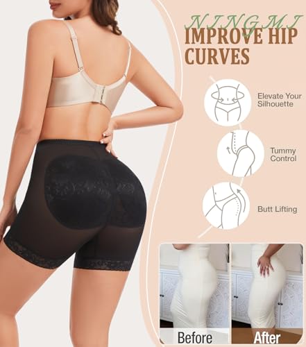 Image of NINGMI Women Butt Lifter Padded Shapewear Enhancer Control Panties Body Shaper Underwear
