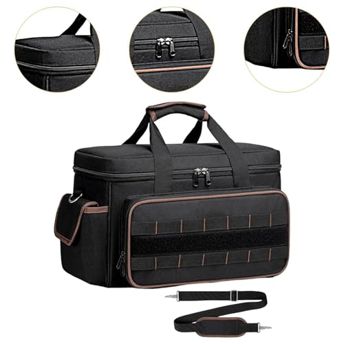 Sac à outils avec bandoulière et organiseur pour plombier et jardinier