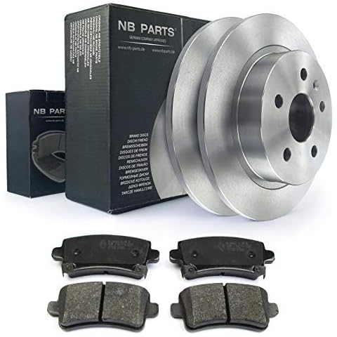 2x Brake Disc and Brake Pads Rear NB Parts Germany 10070866 Cover