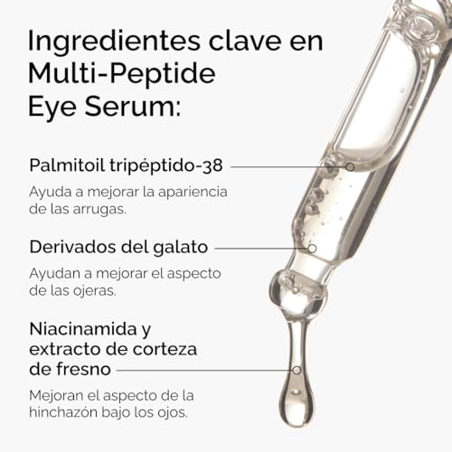 The Ordinary Multi-Peptide Eye Serum, Sérum Multipeptídico para Ojos, Fórmula antiedad para las patas de gallo, las ojeras y la hinchazón, 15 ml - imagen 2