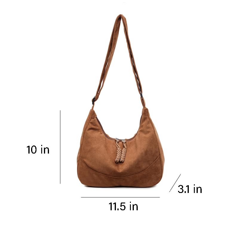 Bolsa de hombro para mujer estilo vegano ultraligera miniatura 6