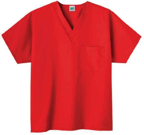 Fundamentals 14000 Adult's One Pocket Top Red X-Large