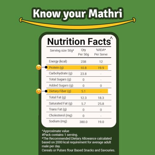 Image of Prolicious Baked Methi Mathri | 10g Protein | Healthy | Ready to eat | Traditional Indian Savoury Snack | Ideal for weightloss | No Palm Oil, NO Transfat | 50g