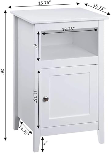 Miniatura 3 de Convenience Concepts Designs2Go - Mesa auxiliar con estante para almacenamiento, color blanco