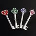 SONGCHANGJEWELRY Game Remake Keys Set - 4 pcs RPD keys Collection Set - for Game Fans, Kids Gift