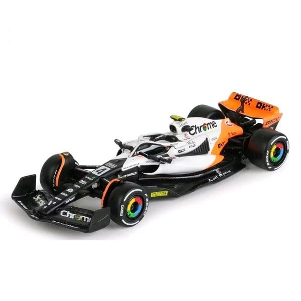 Image of PLUSPOINT 1:43 Scale 2023 MCL60 Racing Diecast Model Car, Purple Black Alloy Metal Collectible Vehicle with Smooth Rolling Wheels for Display Collectors