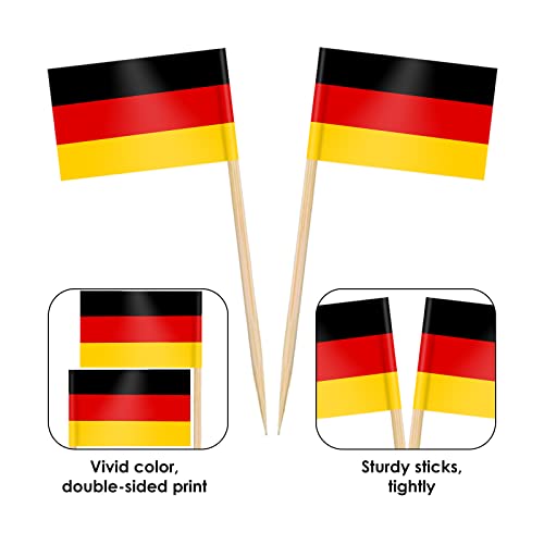 AhfuLife 100/200pcs Different World Flags Toothpick, Different Nations Cupcake Stick Flags for Sandwich Cupcake Toppers Fruit Tableware National Day World Cup Party Supplies Pub Royal Event Decor