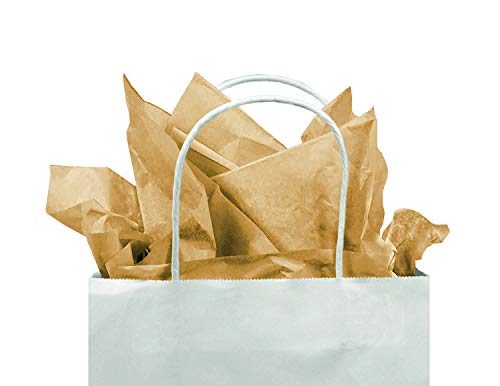 Gift Tissue Paper Bulk - 60-Sheet Natural Brown Gift Wrapping Tissue Paper, 20 x 20 Inches, Gift Bag Tissue Paper Gift Wrap, Premium Quality Tissue Paper, Paper Craft Supplies (Natural, 60 CT)