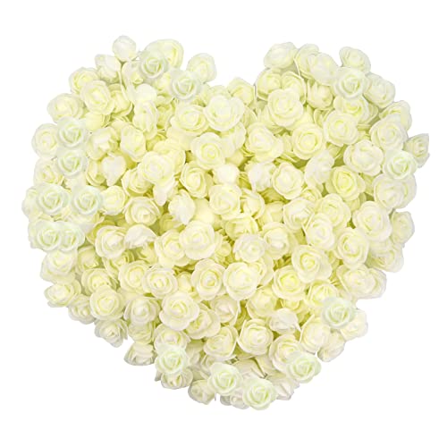 Gearific 200Pcs Mini Artificial Flower Rose Heads