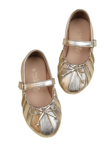 Image of Kidsville Girls Single Strap Ballerina Belly Shoes | Lightweight Comfortable Slip-On Ballet Flats | Casual Footwear for Kids Girls