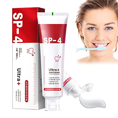 Sp-4 Toothpaste, Probiotic Toothpaste, Sp-4 Toothpaste Whitening, Teeth Whitener Toothpaste (Bright white)