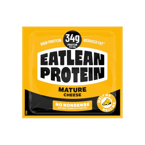 Eatlean Protein Mature Cheese Blocks 5 x 200g (1kg) | Lactose Free High Protein Cheddar Low Fat Low Carb Keto Friendly Vegetarian